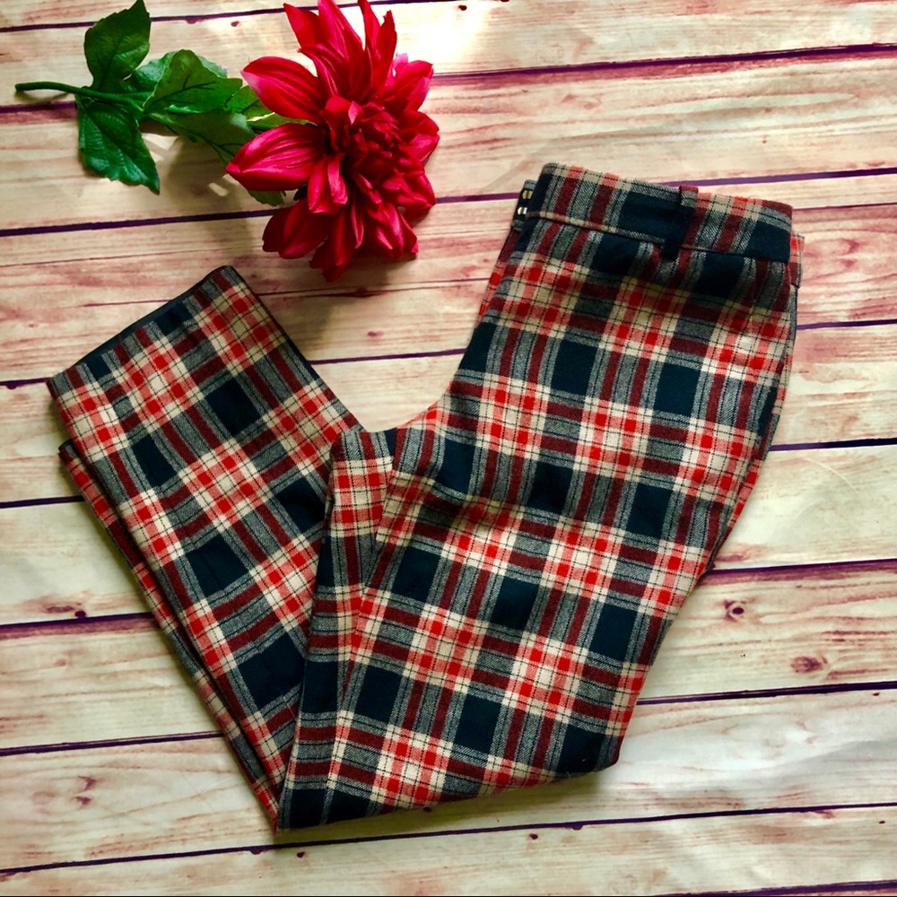 LAST CHANCE! THE J. CREW Café Capri in Wool Plaid